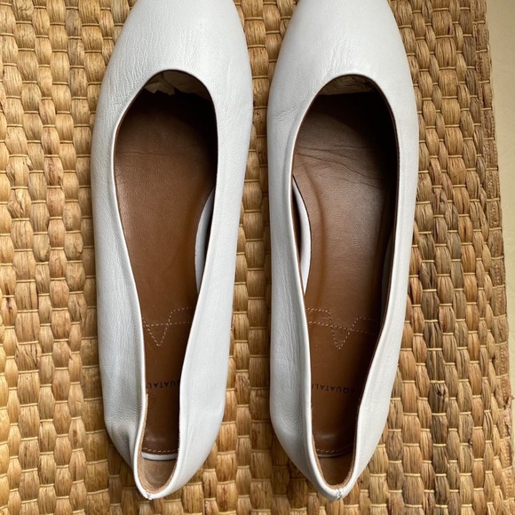 Aquatalia White Leather Flats | Size 9 US | Made in Italy - Picture 8 of 10